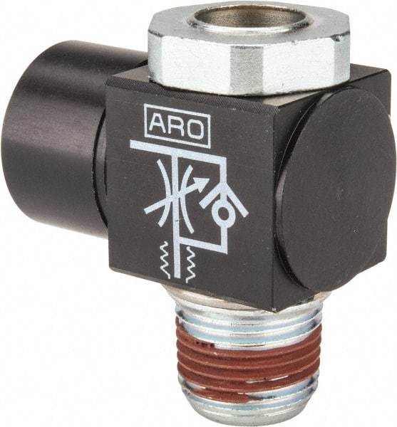 ARO/Ingersoll-Rand - 3/8" NPT Right Angle Flow Control Valve - Eagle Tool & Supply