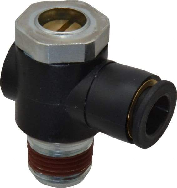 ARO/Ingersoll-Rand - 3/8" Male NPT x 3/8" Female NPT Right Angle Flow Control Valve - Eagle Tool & Supply