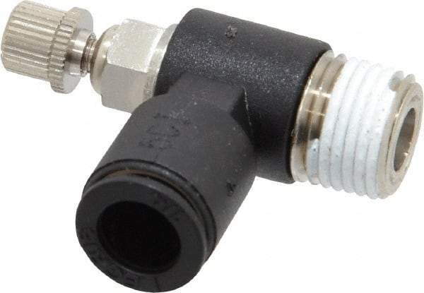 Legris - 1/8 Male NPT x 1/4" Tube OD Miniature Exhaust Valve - Eagle Tool & Supply