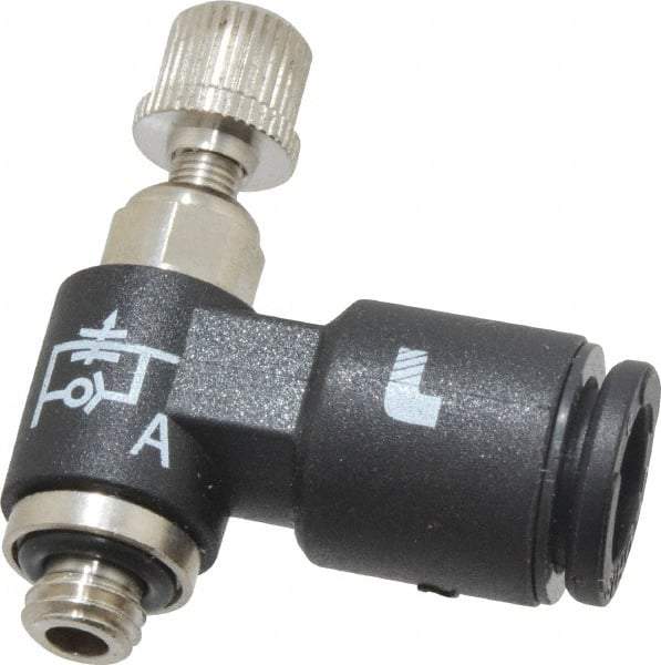 Legris - M5 BSPP x 6mm Tube OD Miniature Exhaust Valve - Eagle Tool & Supply