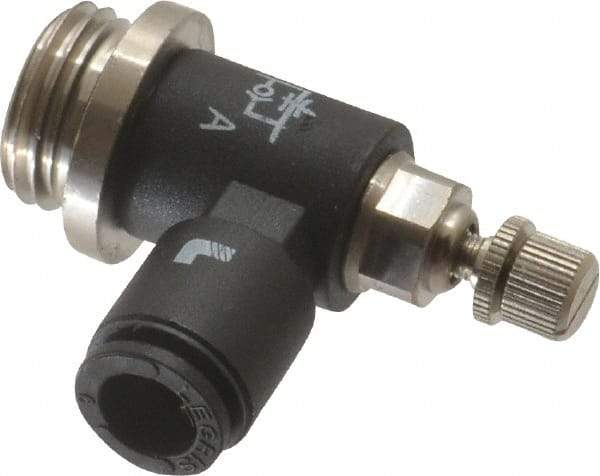 Legris - 1/4 BSPP x 6mm Tube OD Miniature Exhaust Valve - Eagle Tool & Supply