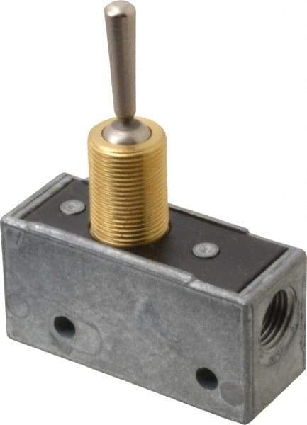 Mead - 3 Way Pilot Air Valve - 1/8" NPT Inlet, Flip Toggle - Eagle Tool & Supply