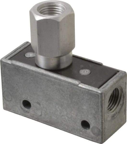 Mead - 3 Way Pilot Air Valve - 1/8" NPT Inlet, Pressure Piloted - Eagle Tool & Supply