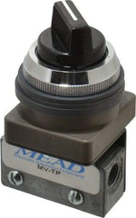 Mead - 3 Way Pilot Air Valve - 1/8" NPT Inlet, Two Position - Eagle Tool & Supply