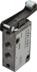 Mead - 4 Way Control Light Touch Valve - 1/8" NPT Inlet, Roller Leaf - Eagle Tool & Supply