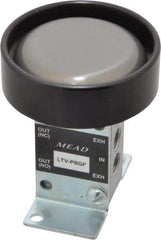Mead - 0.24 CV Rate Ergonomic Low Stress Valve - 14 CFM, 125 Max psi, Foot Mount - Eagle Tool & Supply