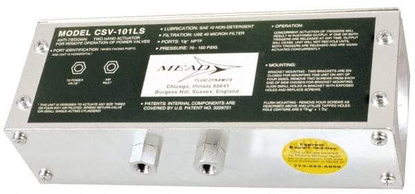 Mead - L-Type Air Pilot Low Stress Two Hand Control Unit - 120 Max psi - Eagle Tool & Supply