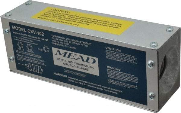 Mead - Standard 4 Way Power Package Two Hand Control Unit - 120 Max psi - Eagle Tool & Supply