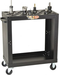 Huot - 24 Tool Capacity, 40 Taper Size SpeedyScoot CNC Tool Cart - Eagle Tool & Supply