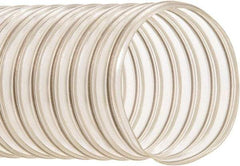 Hi-Tech Duravent - 4" ID, 20 Hg Vac Rating, 10 psi, Polyurethane Vacuum & Duct Hose - 50' Long, Clear, 2" Bend Radius, -20 to 180°F - Eagle Tool & Supply