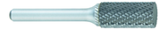 SA-7 -- 3/4 x 1 LOC x 1/4 Shank x 2 OAL Cylindrical Carbide Medium Tough Cut Burr - Eagle Tool & Supply