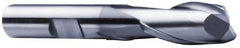 Interstate - 1-1/4", 1-5/8" LOC, 1-1/4" Shank Diam, 4-1/8" OAL, 2 Flute, High Speed Steel Square End Mill - Single End, TiN Finish, Spiral Flute, 30° Helix, Centercutting, Right Hand Cut, Right Hand Flute - Eagle Tool & Supply