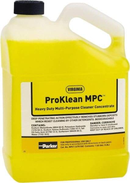 Parker - 1 Gal HVAC Coil Cleaner - For Electronic Air Cleaners, Permanent Air Filters, Evaporator & Condenser Coils - Eagle Tool & Supply