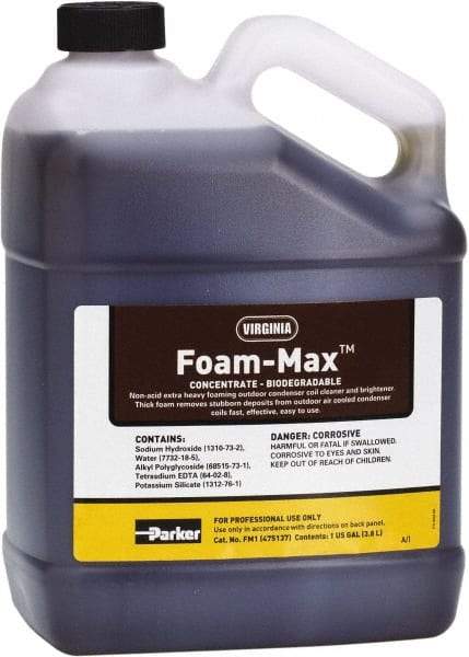 Parker - 1 Gal HVAC Coil Cleaner - For Extra Tough Cleaning Jobs - Eagle Tool & Supply