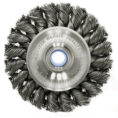 ‎3″ Standard Twist Knot Wire Wheel, .020″ Steel Fill, 1/2″-3/8″ Arbor Hole - Eagle Tool & Supply