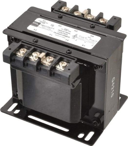 Sola/Hevi-Duty - 1 Phase, 0.15 kVA, Control Transformer - 2 Input, 1 Output Winding, 60 Hz, 4.48 Inch Deep x 3.89 Inch High, 131°F Temp Rise - Eagle Tool & Supply