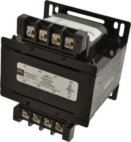 Sola/Hevi-Duty - 1 Phase, 1/4 kVA, Control Transformer - 60 Hz, 5.21 Inch Deep x 3.89 Inch High, 131°F Temp Rise - Eagle Tool & Supply