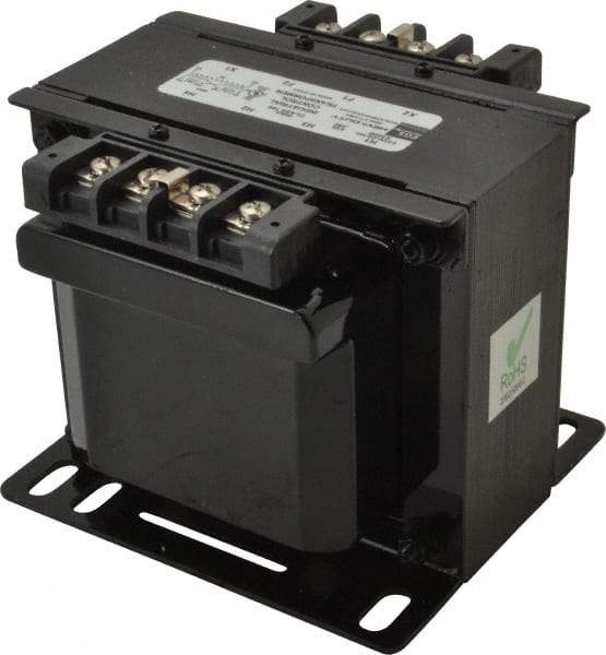 Sola/Hevi-Duty - 1 Phase, 0.35 kVA, Control Transformer - 2 Input, 1 Output Winding, 60 Hz, 5.53 Inch Deep x 4.53 Inch High, 131°F Temp Rise - Eagle Tool & Supply