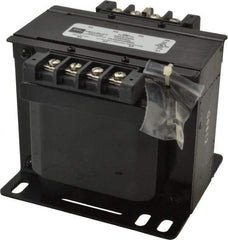 Sola/Hevi-Duty - 1 Phase, 1/4 kVA, Control Transformer - 2 Input, 1 Output Winding, 50/60 Hz, 5.53 Inch Deep x 4.53 Inch High, 131°F Temp Rise - Eagle Tool & Supply