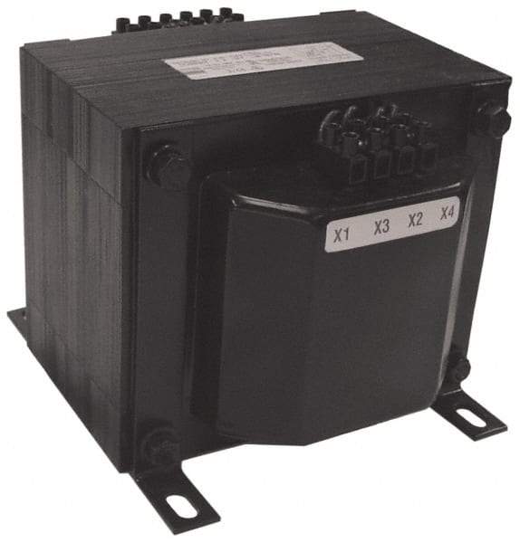 Sola/Hevi-Duty - 1 Phase, 0.5 kVA, Control Transformer - 2 Input, 1 Output Winding, 50/60 Hz, 6.93 Inch Deep x 5.56 Inch High, 131°F Temp Rise - Eagle Tool & Supply