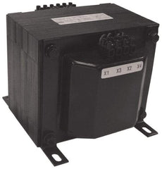Sola/Hevi-Duty - 1 Phase, 0.5 kVA, Control Transformer - 2 Input, 1 Output Winding, 50/60 Hz, 6.93 Inch Deep x 5.56 Inch High, 131°F Temp Rise - Eagle Tool & Supply