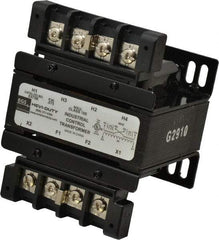 Sola/Hevi-Duty - 1 Phase, 0.08 kVA, Control Transformer - 2 Input, 1 Output Winding, 60 Hz, 4.36 Inch Deep x 2.96 Inch High, 131°F Temp Rise - Eagle Tool & Supply