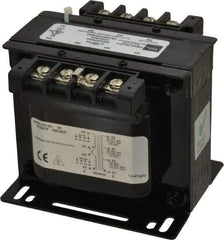 Sola/Hevi-Duty - 1 Phase, 0.1 kVA, Control Transformer - 2 Input, 1 Output Winding, 50/60 Hz, 4.48 Inch Deep x 3.89 Inch High, 131°F Temp Rise - Eagle Tool & Supply