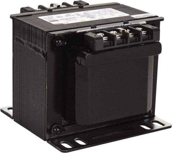 Sola/Hevi-Duty - 1 Phase, 0.5 kVA, Control Transformer - 2 Input, 1 Output Winding, 60, 50/60 at 220 V x 440 V, 50/60 at 230 V x 460 V Hz, 6.31 Inch Deep x 4.53 Inch High, 131°F Temp Rise - Eagle Tool & Supply