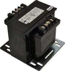 Sola/Hevi-Duty - 1 Phase, 0.75 kVA, Control Transformer - 2 Input, 1 Output Winding, 60, 50/60 at 220 V x 440 V, 50/60 at 230 V x 460 V Hz, 6.93 Inch Deep x 5.56 Inch High, 131°F Temp Rise - Eagle Tool & Supply