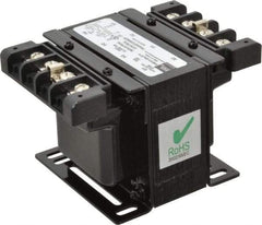 Sola/Hevi-Duty - 1 Phase, 0.1 kVA, Control Transformer - 2 Input, 1 Output Winding, 60, 50/60 at 220 V x 440 V, 50/60 at 230 V x 460 V Hz, 4.61 Inch Deep x 2.96 Inch High, 131°F Temp Rise - Eagle Tool & Supply