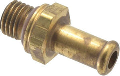 Parker - M12x1.5 Metric Thread Hose Barb x Metric Thread Male Connector - 3/8" ID Hose, Brass - Eagle Tool & Supply