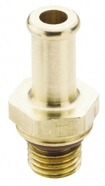 Parker - 3/4-16 Straight Thread Hose Barb x SAE Straight Thread Male Connector - 3/4" ID Hose, Brass - Eagle Tool & Supply