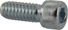 Value Collection - 1/4-20 UNC Hex Socket Drive, Socket Cap Screw - Alloy Steel, Zinc-Plated Finish, Fully Threaded, 5/8" Length Under Head - Eagle Tool & Supply