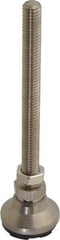 Gibraltar - 3/8-16 Bolt Thread, Studded Pivotal Stud Mount Leveling Pad & Mount - 3,750 Max Lb Capacity, 1-1/4" Base Diam - Eagle Tool & Supply