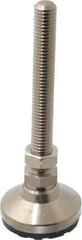 Gibraltar - 1/2-13 Bolt Thread, Studded Pivotal Stud Mount Leveling Pad & Mount - 5,000 Max Lb Capacity, 1-7/8" Base Diam - Eagle Tool & Supply