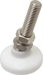 Gibraltar - 1/2-13 Bolt Thread, Studded Pivotal Stud Mount Leveling Pad & Mount - 700 Max Lb Capacity, 1-7/8" Base Diam - Eagle Tool & Supply