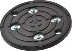Gibraltar - 5" Long x 5" Wide x 5/16" Thick, Rubber, Machinery Leveling Pad & Mat - 10,000 Lb Max Load - Eagle Tool & Supply