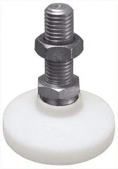 Gibraltar - 5/8-11 Bolt Thread, Studded Pivotal Stud Mount Leveling Pad & Mount - 1,200 Max Lb Capacity, 2-1/2" Base Diam - Eagle Tool & Supply