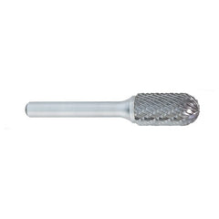 ‎SC-1 -1/4 × 5/8 LOC × 1/4 Shank × 2 OAL Cylindrical Ball Nose Carbide Medium Tough Cut Burr - Eagle Tool & Supply