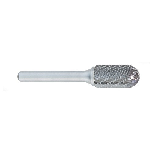 ‎SC-11 -1/8 × 1/2 LOC × 1/4 Shank × 2 OAL Cylindrical Ball Nose Carbide Medium Tough Cut Burr - Eagle Tool & Supply