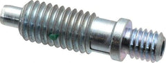 Gibraltar - 1/2-13, 7/8" Thread Length, 1/4" Max Plunger Diam, 2.5 Lb Init to 10 Lb Final End Force, Locking Knob Handle Plunger - Knobless Threaded Stud, 1-1/8" Length Under Head/Shoulder, 1/4" Plunger Projection - Eagle Tool & Supply
