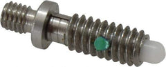 Gibraltar - 1/4-20, 1/2" Thread Length, 0.144" Max Plunger Diam, 1 Lb Init to 5 Lb Final End Force, Locking Knob Handle Plunger - Knobless Threaded Stud, 5/8" Length Under Head/Shoulder, 1/8" Plunger Projection - Eagle Tool & Supply