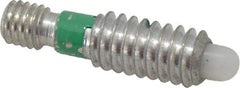 Gibraltar - 1/4-20, 1/2" Thread Length, 0.144" Max Plunger Diam, 0.5 Lb Init to 2.5 Lb Final End Force, Knob Handle Plunger - Knobless Threaded Stud, 5/8" Body Length, 1/8" Length Under Head/Shoulder, 1/8" Plunger Projection - Eagle Tool & Supply