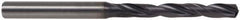 Kennametal - 0.2835" 140° Solid Carbide Jobber Drill - TiAlN Finish, Right Hand Cut, Spiral Flute, Straight Shank, 3-5/8" OAL, Standard Point - Eagle Tool & Supply