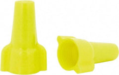 Ideal - 2, 18 to 3, 12 AWG, 600 Volt, Flame Retardant, Wing Twist on Wire Connector - Yellow, 221°F - Eagle Tool & Supply