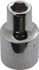 Proto - 1/2" Drive, Standard Hand Socket - 6 Points, 1-1/2" OAL, Alloy Steel, Chrome Finish - Eagle Tool & Supply