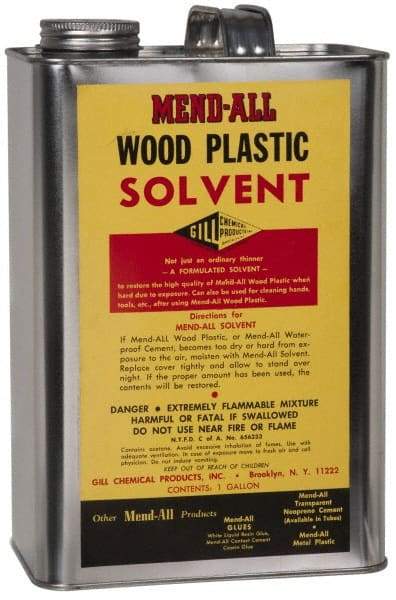 MendAll - 32 oz Wood Filler Solvent - Clear, Solvent Base - Eagle Tool & Supply