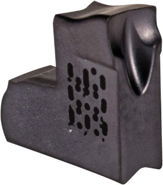 Iscar - TAGL3 J IC908 Grade, 0.1181" Cutting Width, Carbide Cutoff Insert - Left Hand Lead Angle, 0.008" Cnr Rad, TiN/TiAlN Coated, Single End - Eagle Tool & Supply