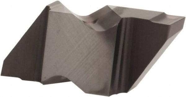 Kennametal - 2M300NG K Grade KCU25, 0.1181" Cutting Width Carbide Grooving Insert - 0.11" Max Depth of Cut, Right Hand, 0.0075" Corner Radius, AlTiN Finish - Eagle Tool & Supply