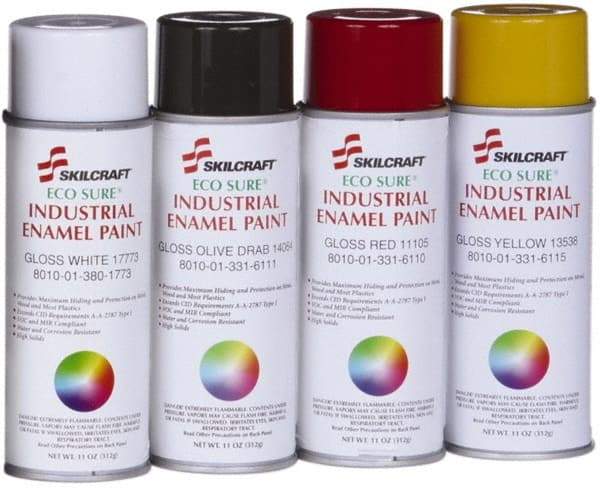 Ability One - Spray Paint - 16 OZ GRAY 16187 ECO-SURE AEROSOL ENAMEL - Eagle Tool & Supply